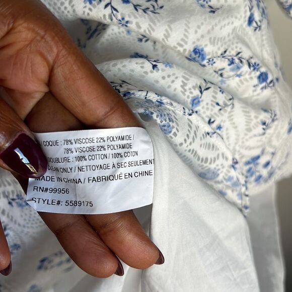 Shoshanna Darren Breeze-Print Burnout Dress - Picture 8 of 13